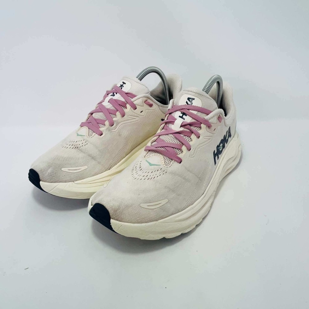 Hoka Arahi 8 Women Running Shoes Cream Rose Pink 1168691 F27729H Size 8.5B
